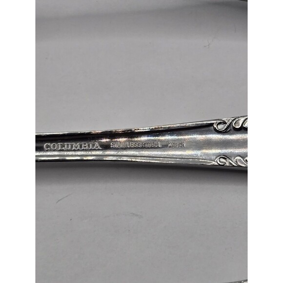 Columbia Beaded Handle Stainless Steel Flatware Complete Serving Set 3 pcs. - Picture 7 of 8